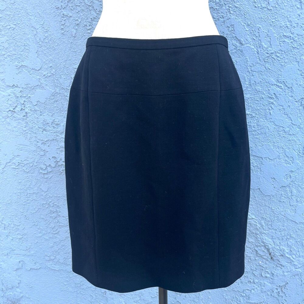 Giorgio Armani Pencil Skirt Size 12 Black Minimalist Career